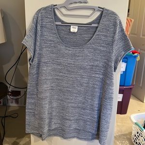 Soma L bluish gray knit top